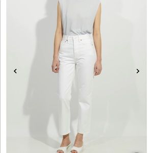 Acne Studios White Mece Straight Jeans 26/32